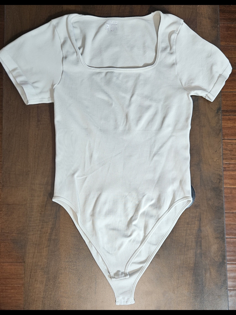 OQQ XL Cream faja body suit